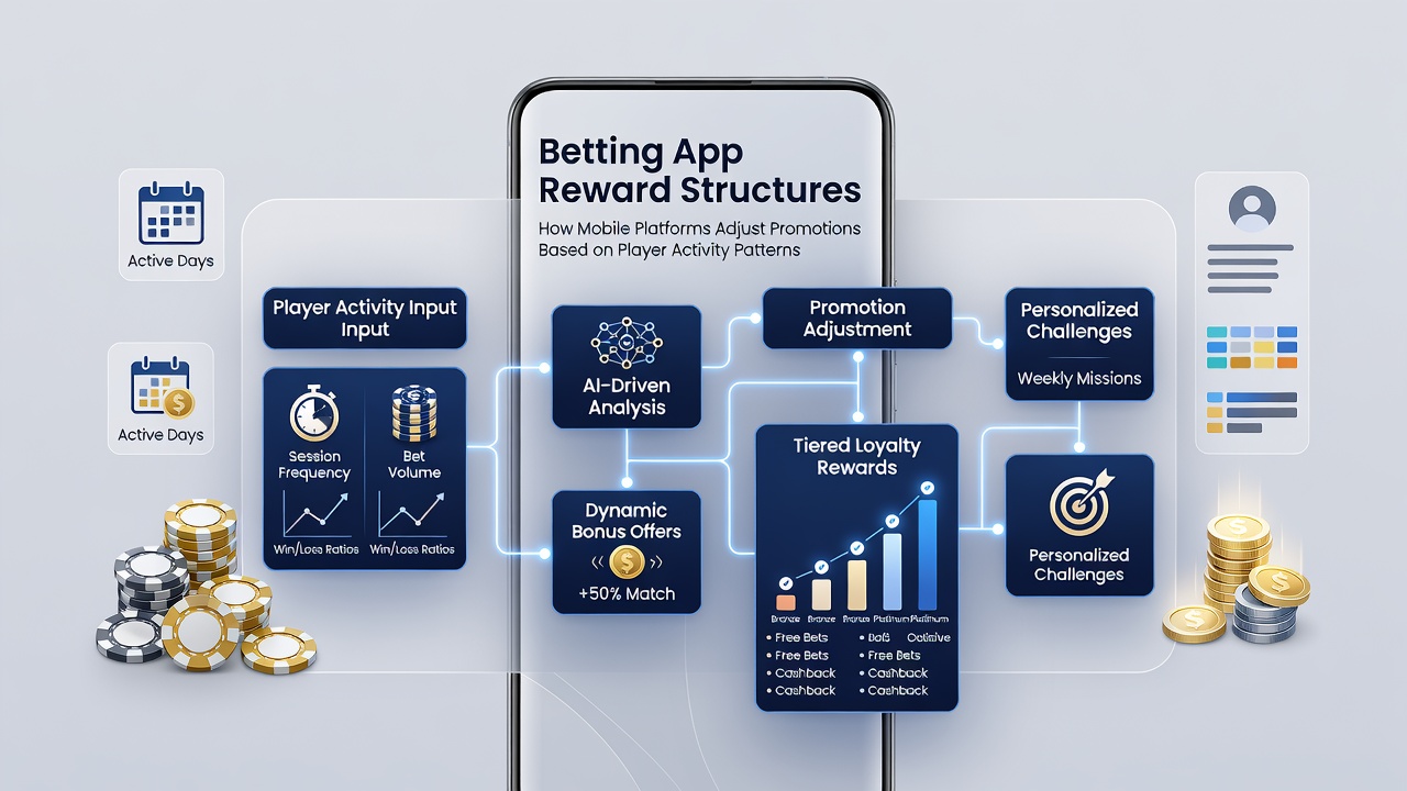 Diagramm zur Analyse von Spieleraktivitätsmustern und angepassten Bonusstrukturen in Wett-Apps