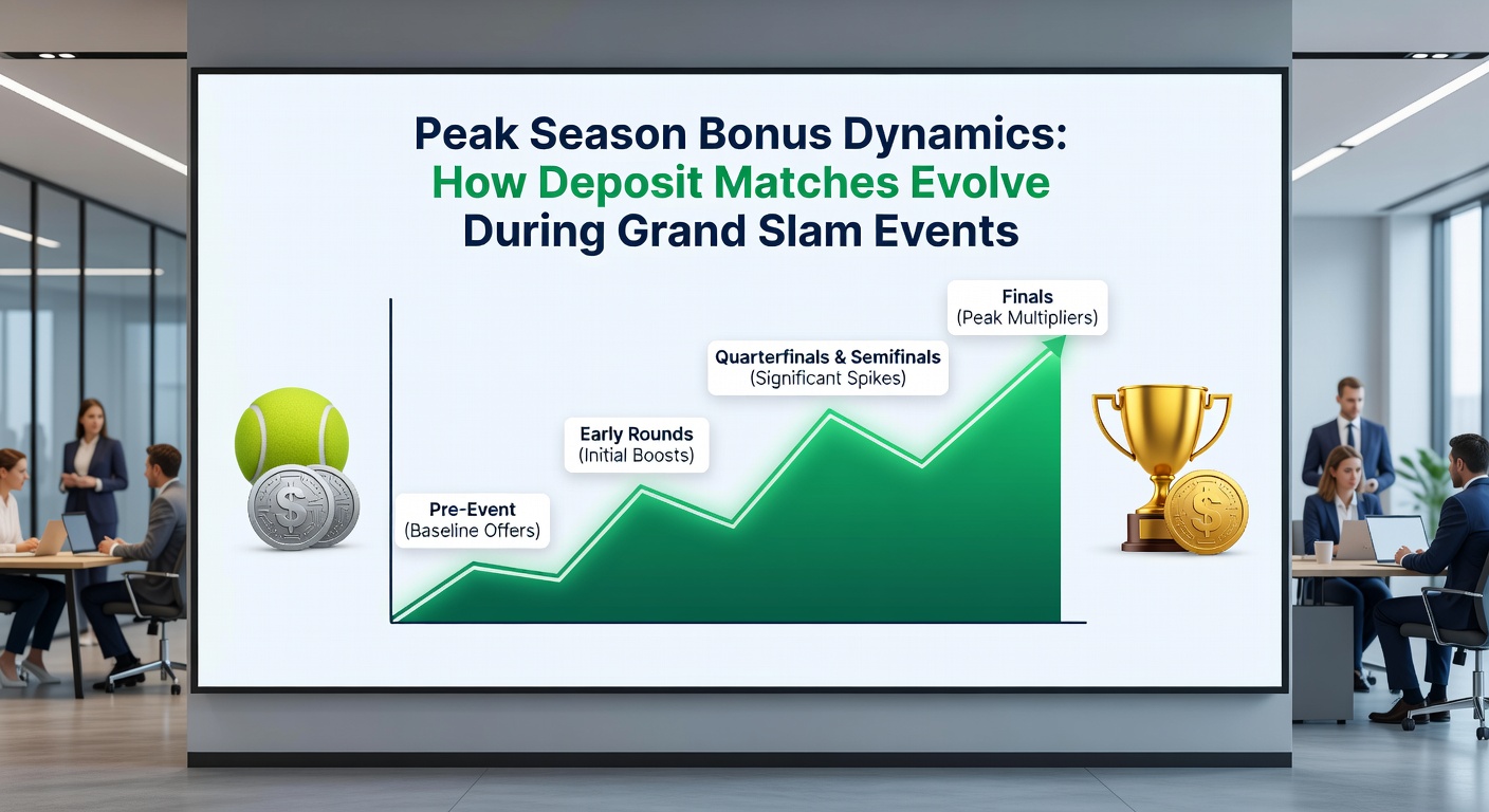Diagramm zur Evolution von Deposit Matches in der Grand-Slam-Hochsaison