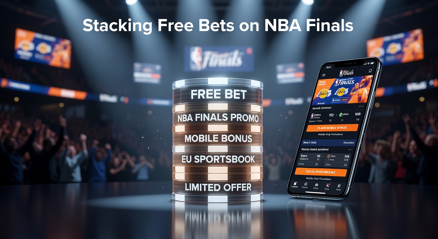 NBA-Finals-Spielszene mit Smartphone-App im Vordergrund, symbolisierend mobile Wetten